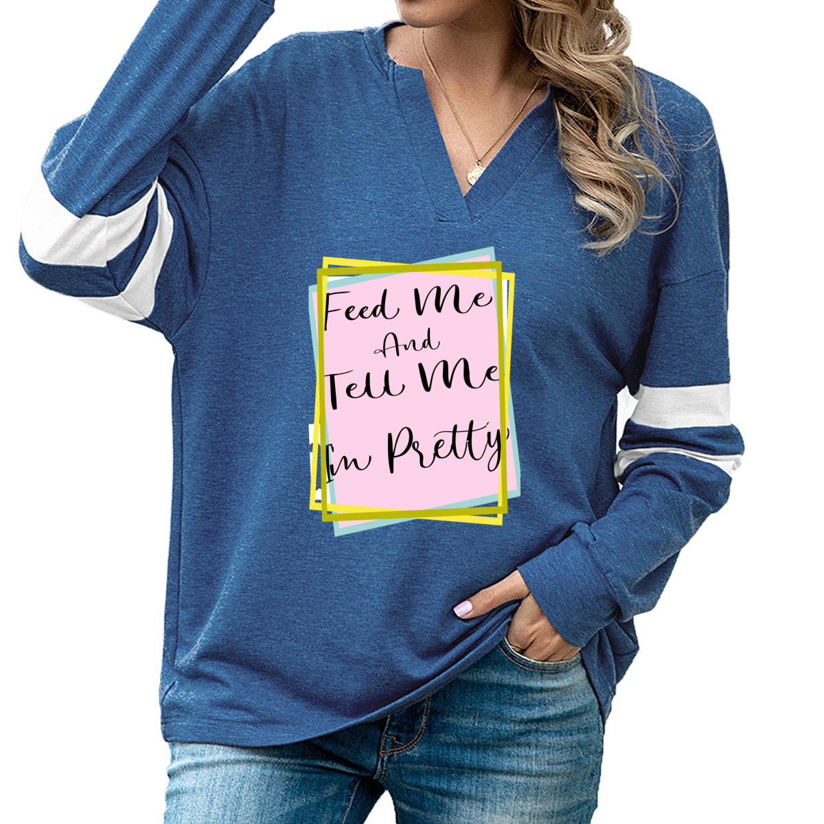 سويت شيرت نسائي فضفاض مريح ومرن فائق النعومة - الصورة 8