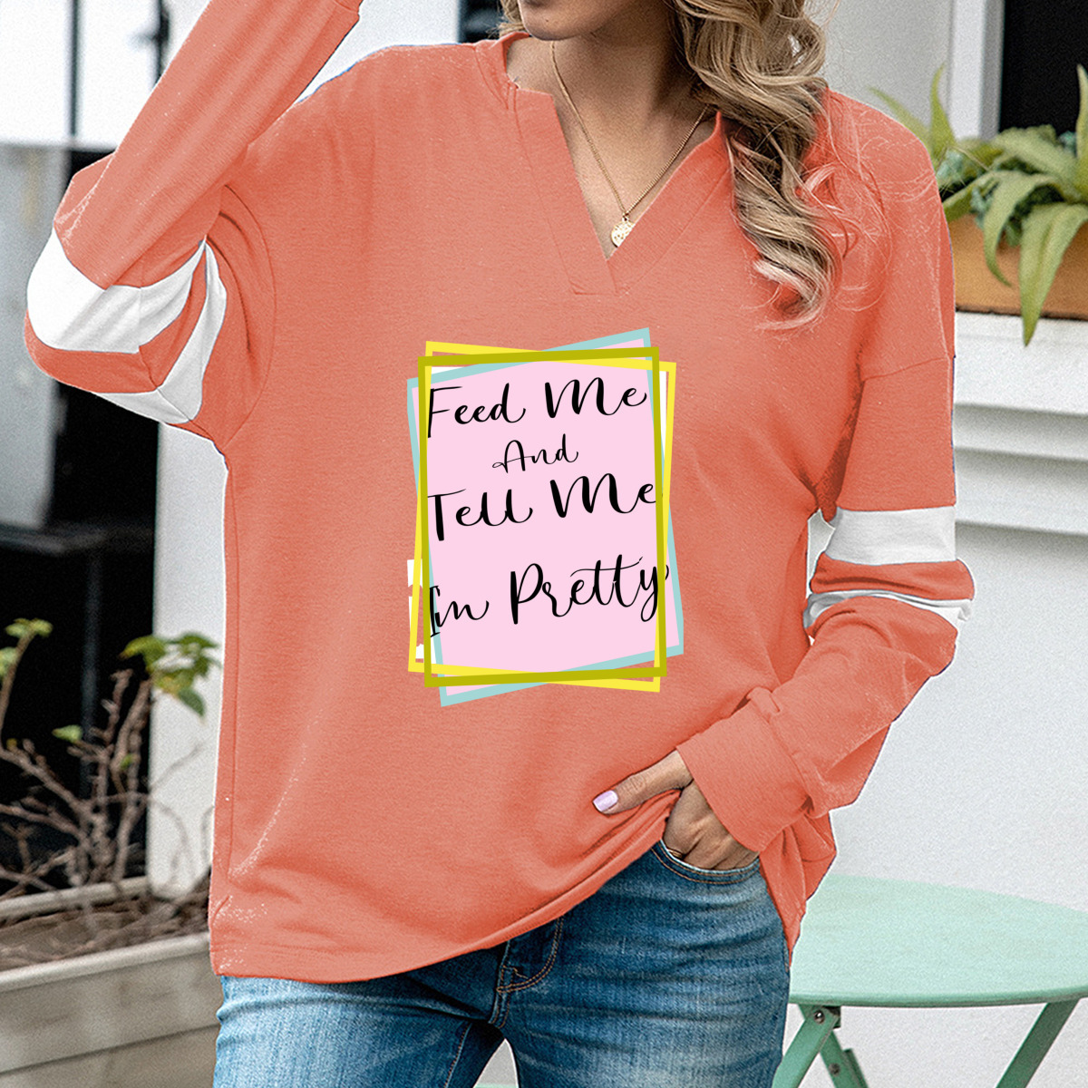 سويت شيرت نسائي فضفاض مريح ومرن فائق النعومة - الصورة 2