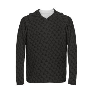 هودي رجالي مطبوع لمحبي الدراجات بأكمام طويلة وغطاء رأس