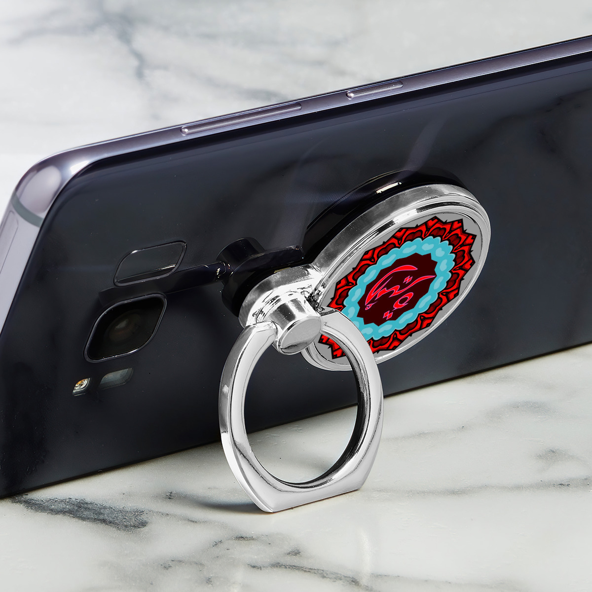 حامل للهاتف المحمول دائري متعدد الوظائف من المعدن بأسم أميره - الصورة 2