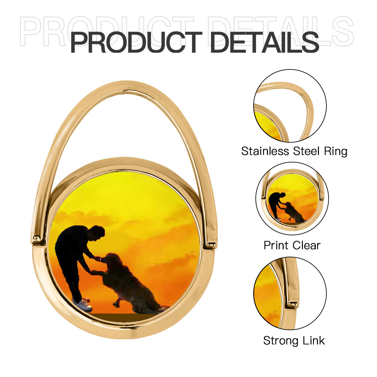 حامل دائري للهاتف الجوال من المعدن - الصورة 5