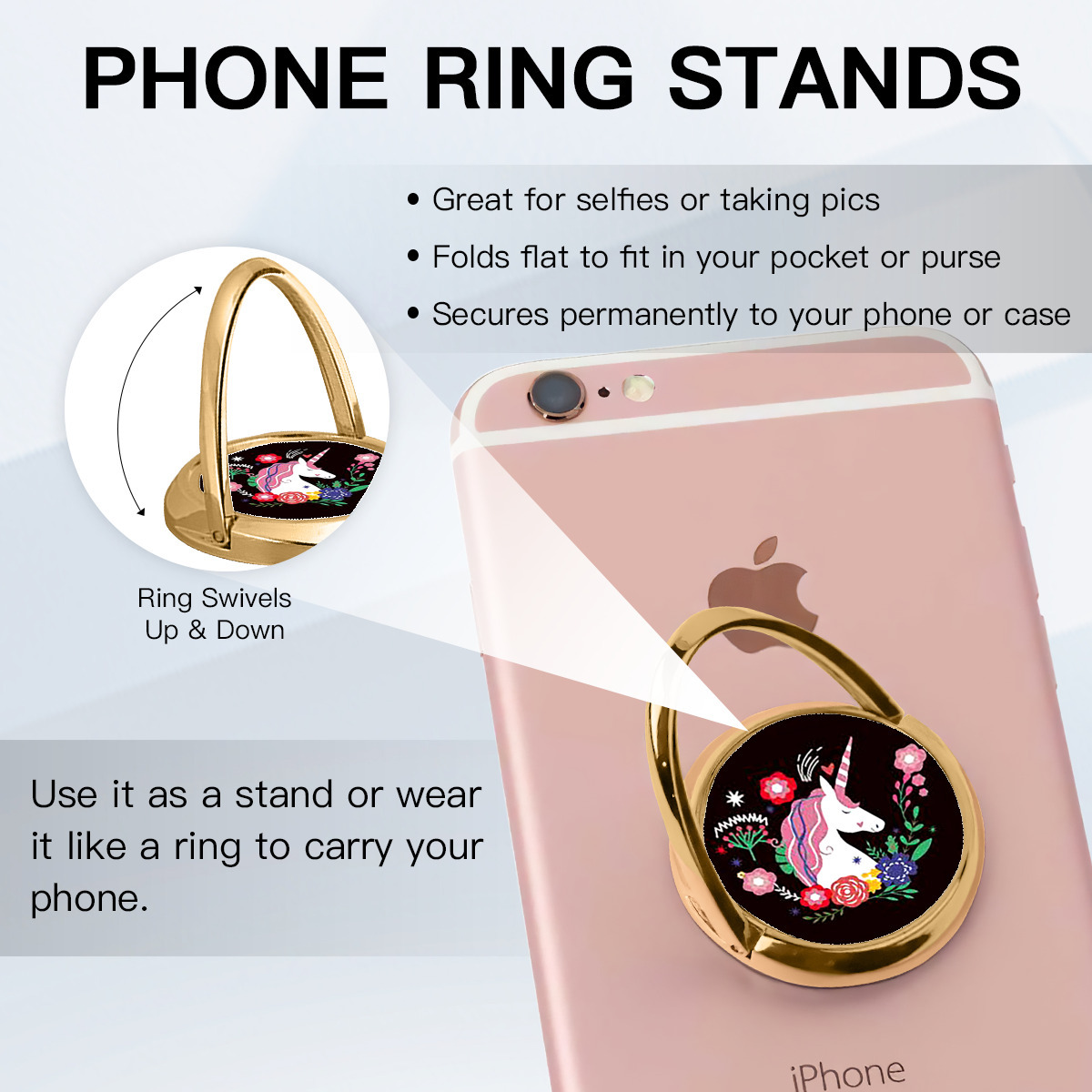 حامل للهاتف الجوال من المعدن هدية عيد ميلاد - الصورة 4