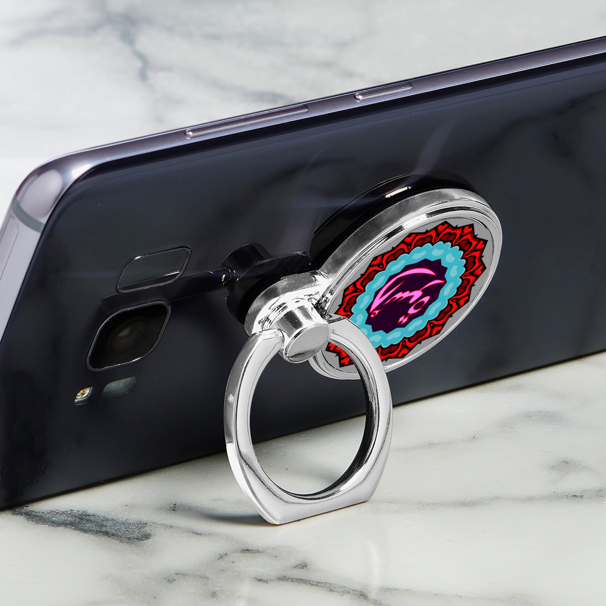 حامل للهاتف المحمول دائري متعدد الوظائف من المعدن بأسم أسوه - الصورة 2