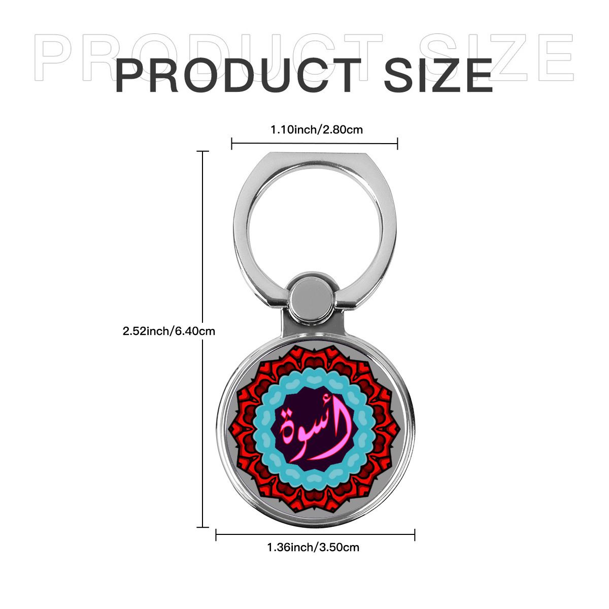 حامل للهاتف المحمول دائري متعدد الوظائف من المعدن بأسم أسوه - الصورة 7