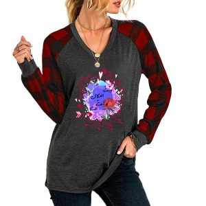 تي شيرت نسائي فضفاض كاجوال يومي هيب هوب