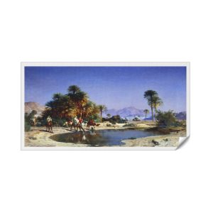 The Caravan in the Desert Leon-Adolphe Belly,