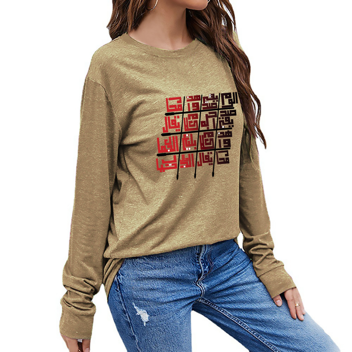 تيشيرت نسائي بأكمام طويلة - الصورة 2