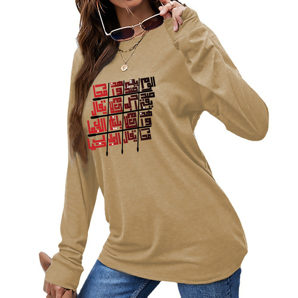 تيشيرت نسائي بأكمام طويلة - الصورة 3