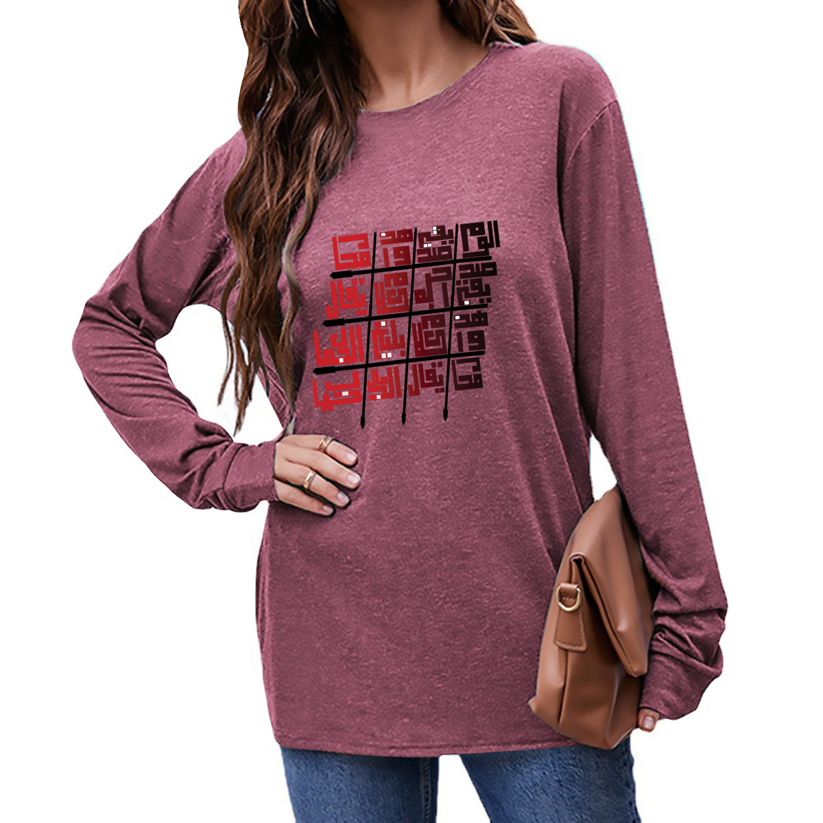 تيشيرت نسائي بأكمام طويلة - الصورة 10